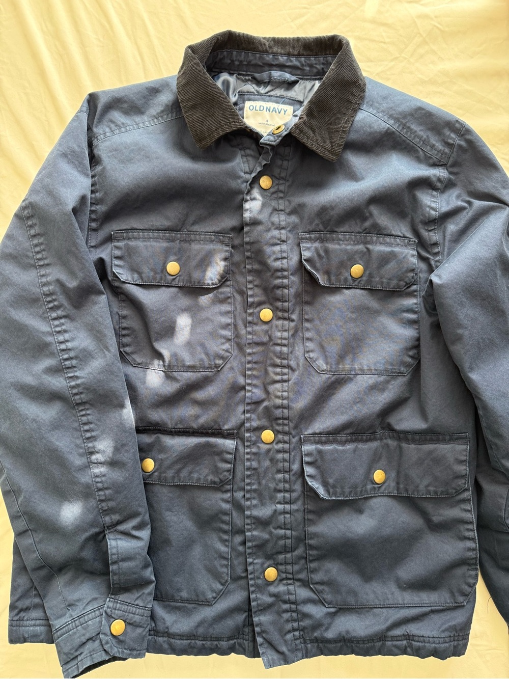 Old Navy Small Navy Utility Field Jacket with Corduroy Collar Chore Barn Work